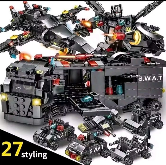 Акція 585шт конструктор Поліція полицейская служба робот тип Lego лего