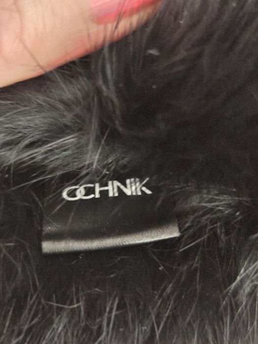 Skórzane rękawiczki z futerkiem z królika