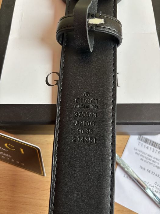 Pasek Gucci Belt Double G Black