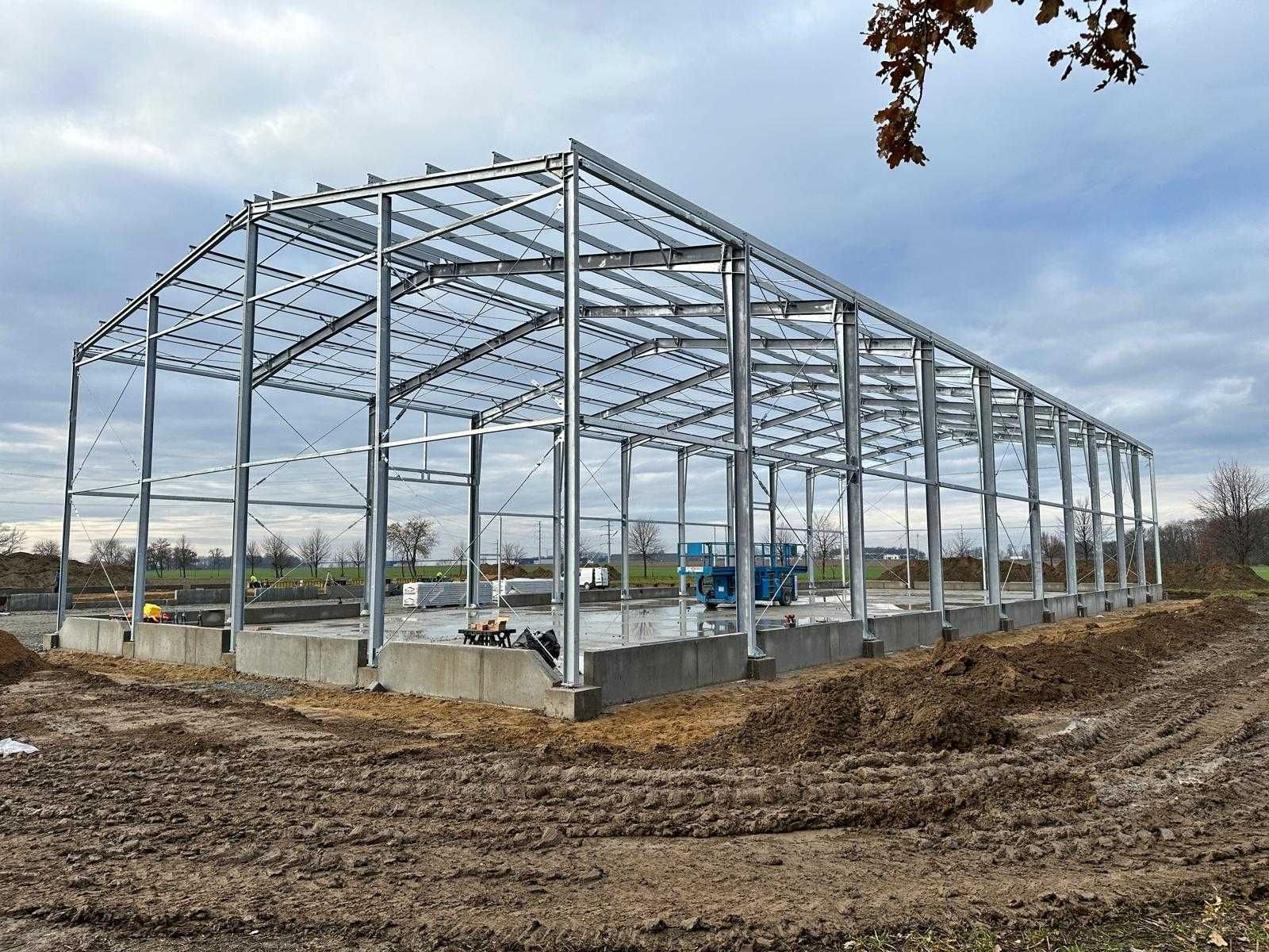 Hala Stalowa Magazynowa Ocieplana 20x50x8 Hala Produkcyjna, Izolowana