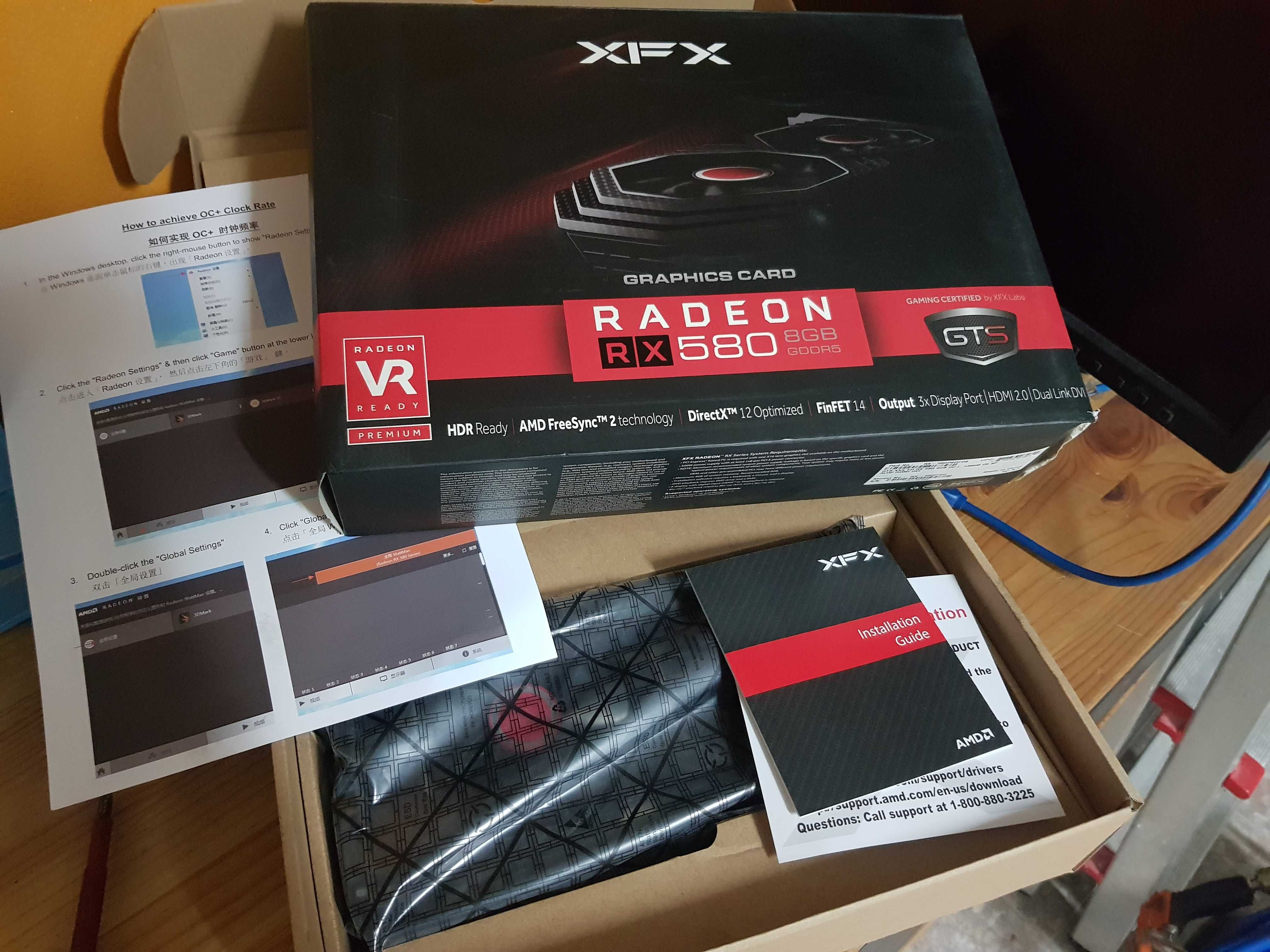Placas grafias RX508 e mais material