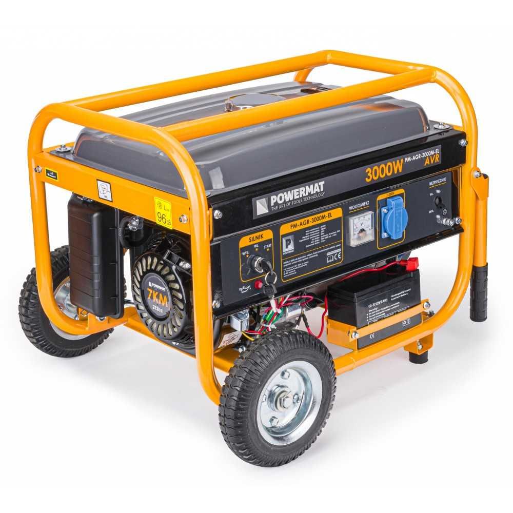 Agregat prądotwórczy 3000W AVR z rozruchem elektr 7KM PM-AGR-3000 NOWY