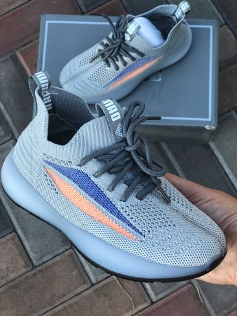 Детские кроссовки adidas ultra boost gray blue orange, размер 26-30