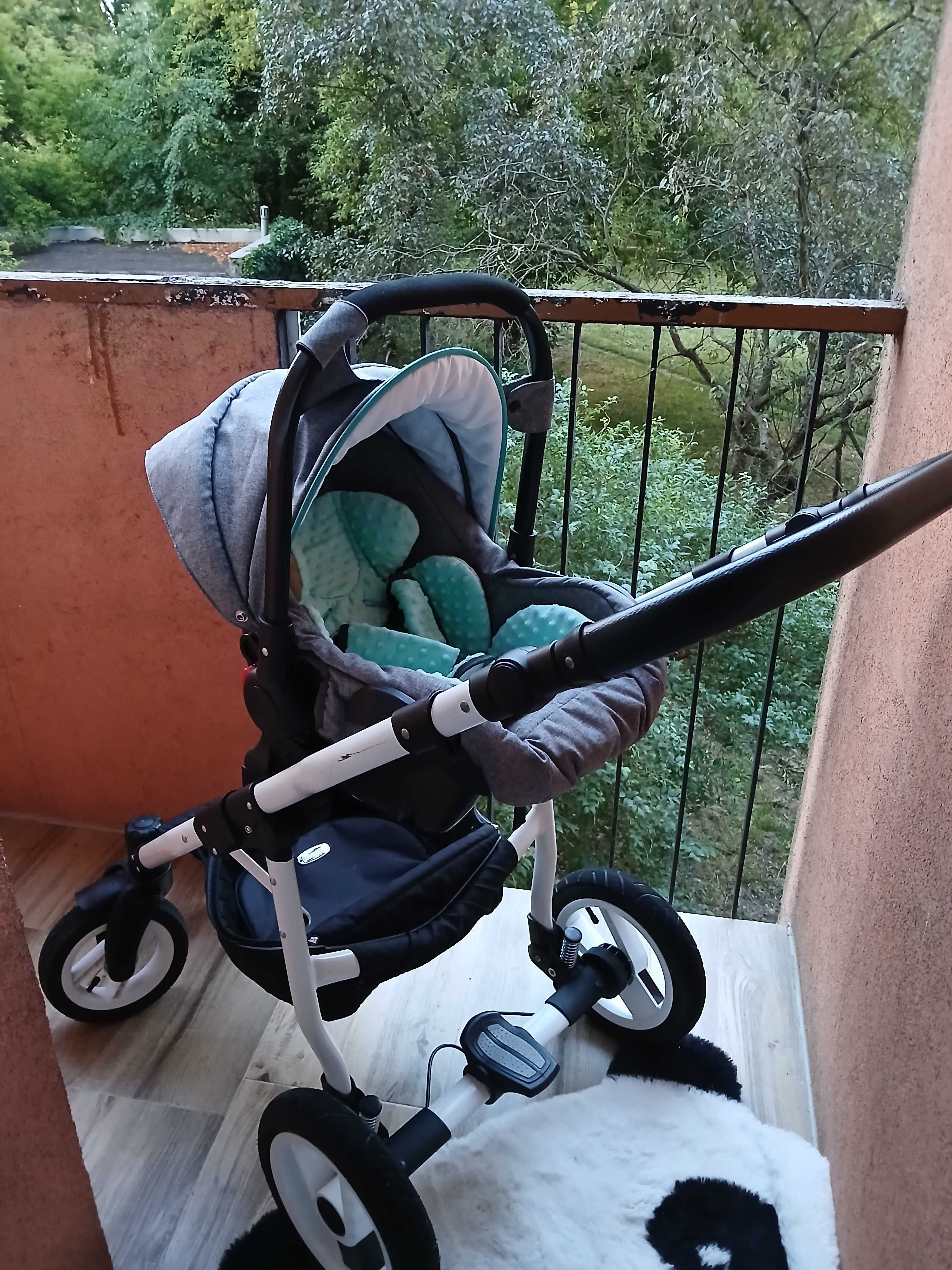 Wózek 3w1 (+moskitiera, folia przeciwdeszczowa)
