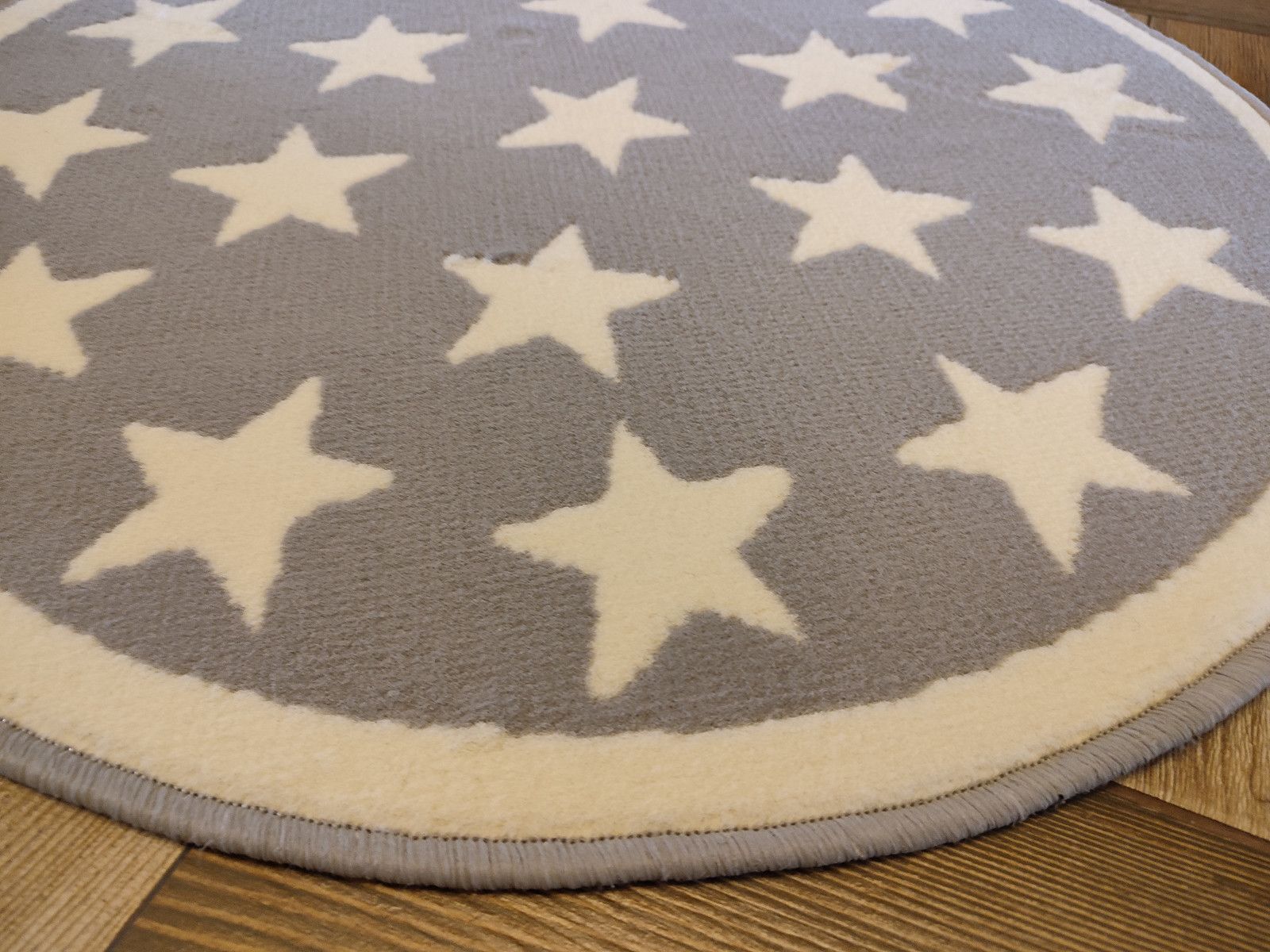 Nowy dywan okrągły 100 cm Gwiazdy