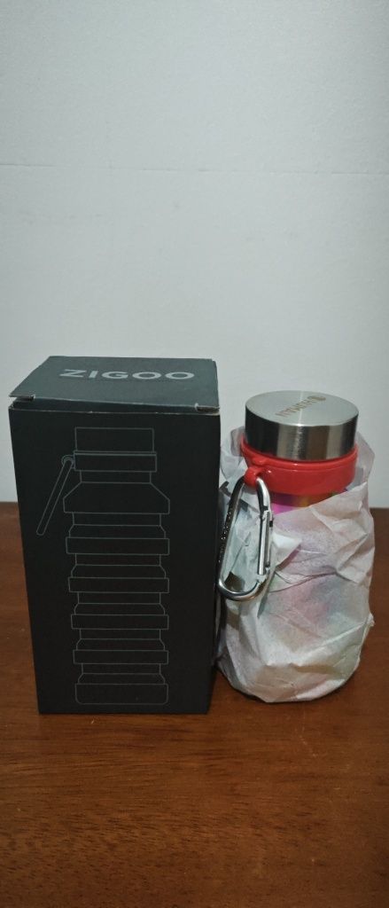garrafa de água dobrável