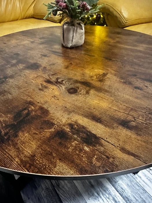 Стол кофейный в стиле лофт 88×88