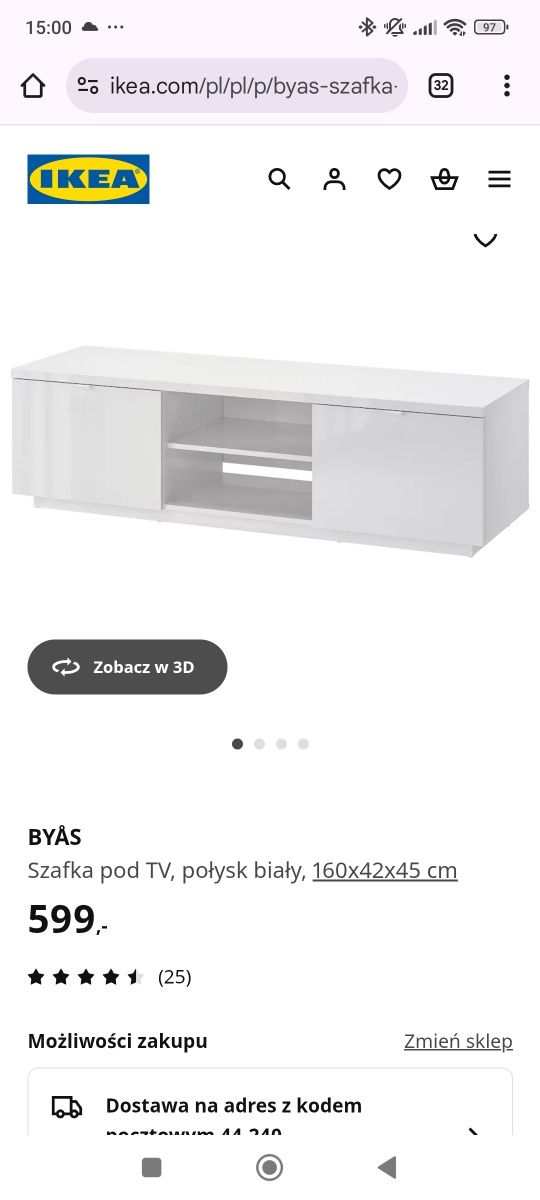 Szafka pod tv Ikea Byas