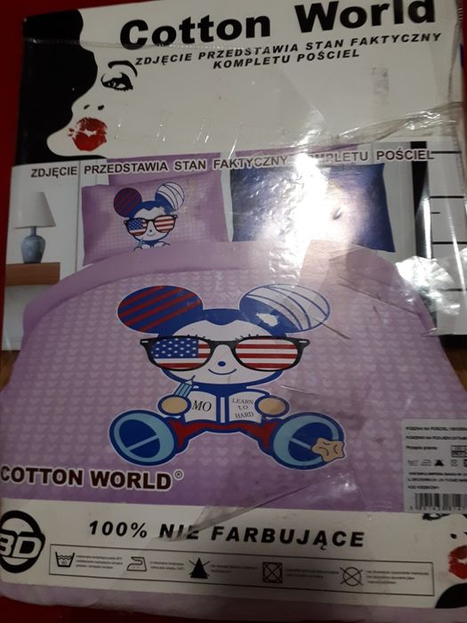 Pościel bawełniana dziecięca 160x200