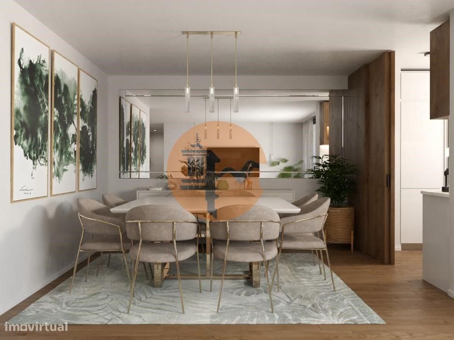 Apartamento T1 com 93 m2, varandas de 17m2 e terraço de 8,20m2