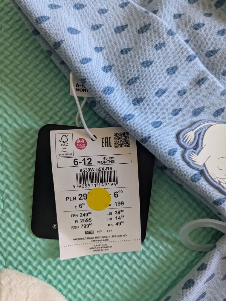 Nowy z metką Komplet wiosenny czapka i komin Reserved