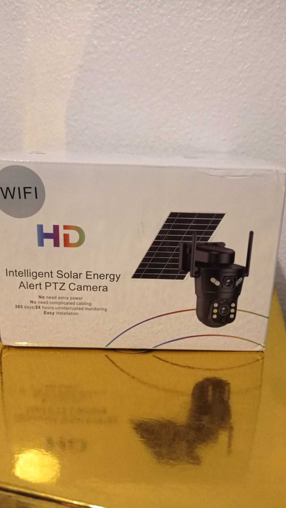 Câmera de Vigilância Externa Solar 4K - Cartão 128G