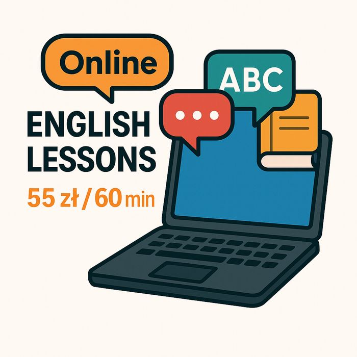 Online English Lessons with a Native Speaker – 55 zł / 60 minutes