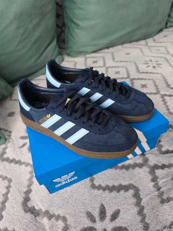 navy^cantaloupe^AdidasHandball^UnisexTrampki Roz.37.5
