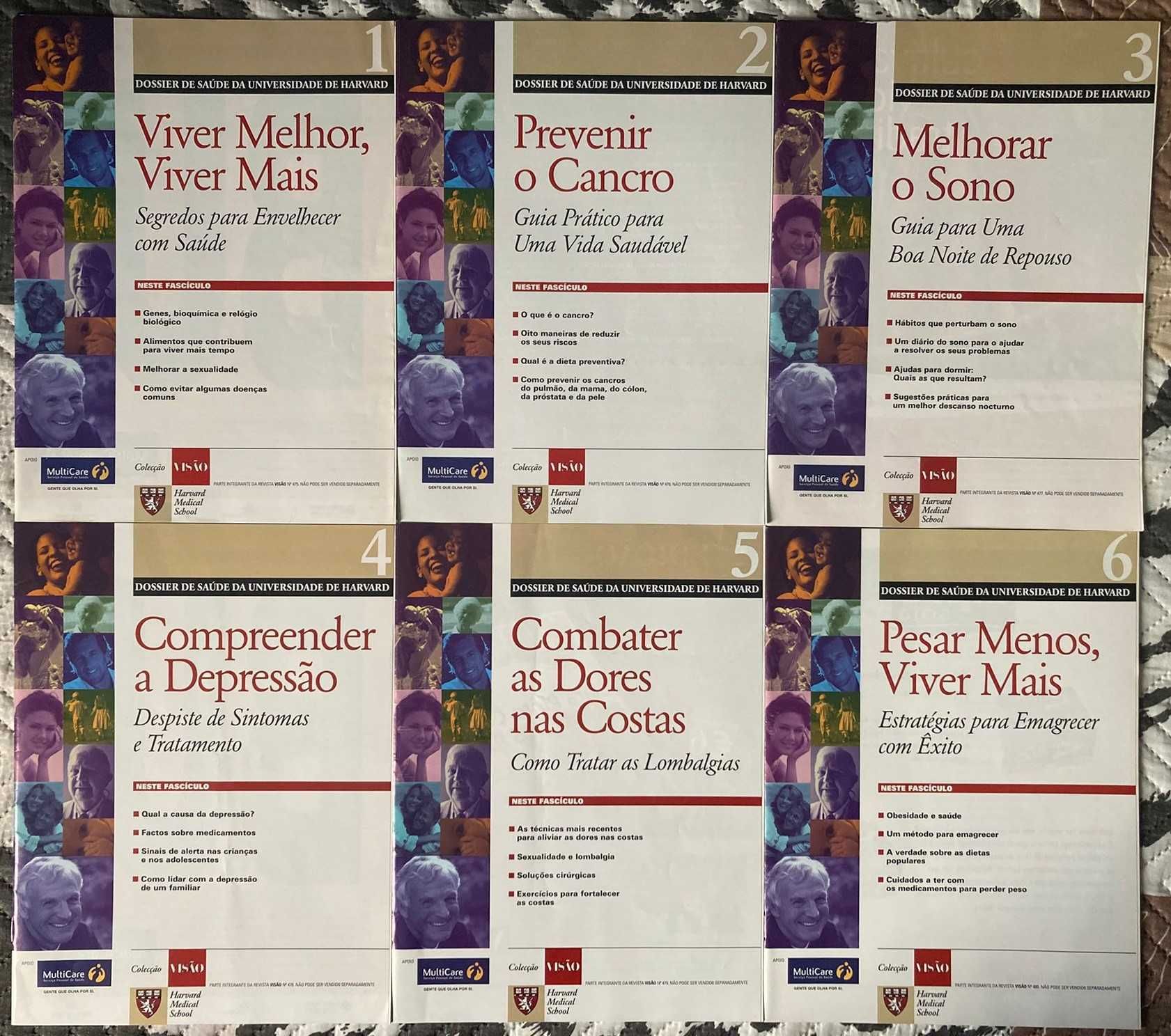 Dossier de Saúde da Universidade de Harvard - volumes 1 a 6