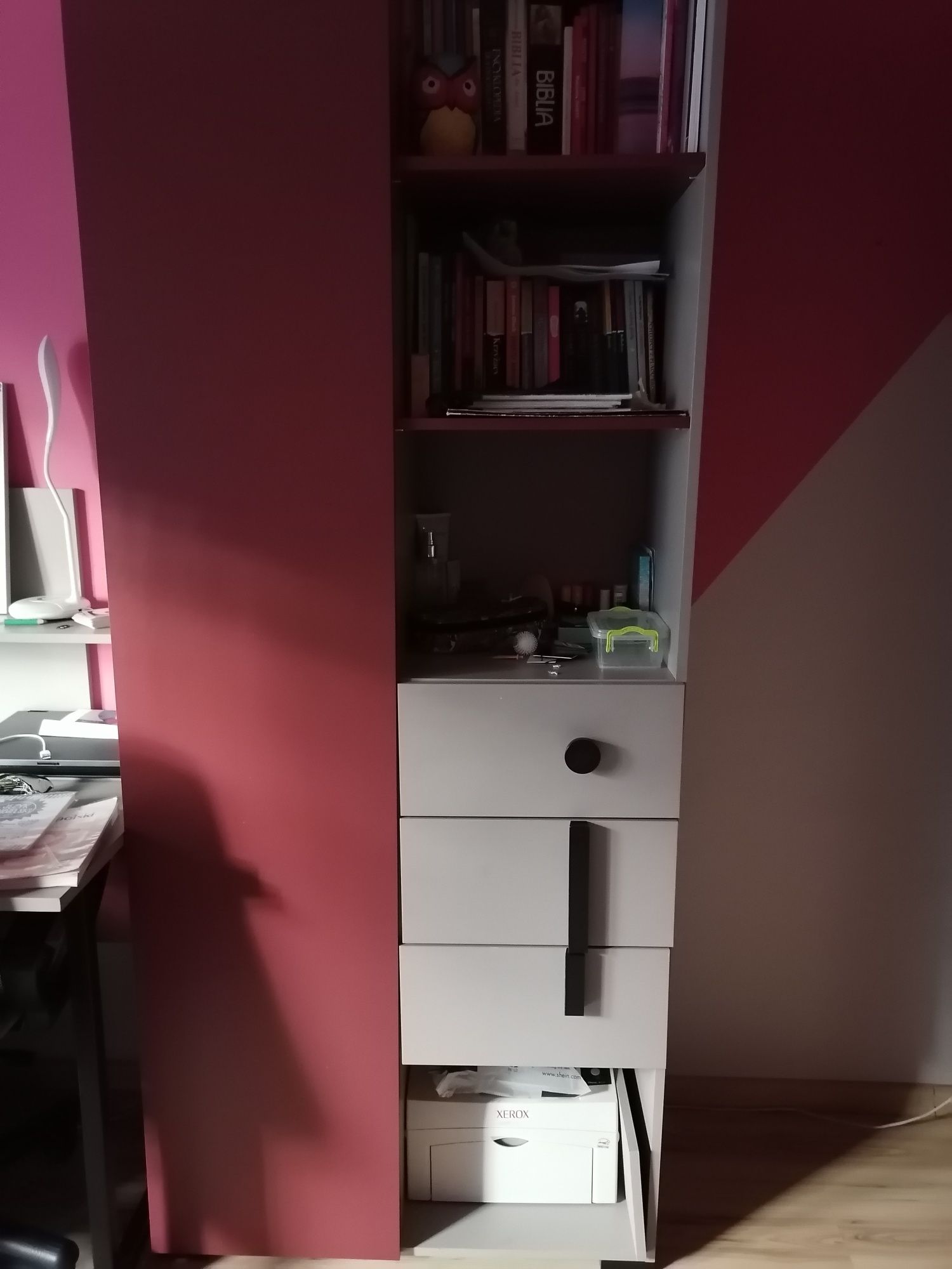 Meble młodzieżowe zestaw BlackRedWhite Nikko BRW transport