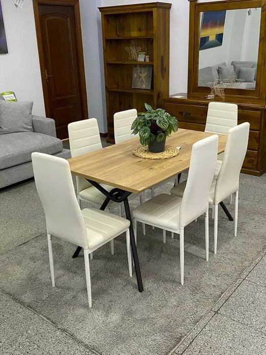 Mesa de jantar com 6 cadeiras - entrega gratuita!
