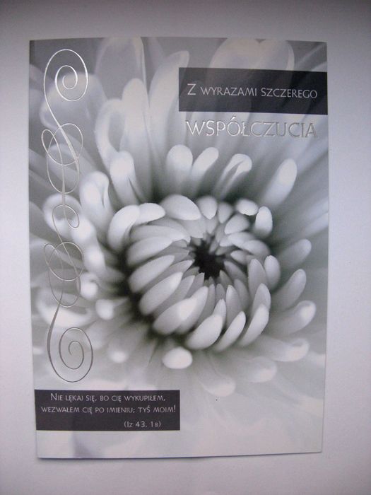 Kartka okolicznościowa Kondolencje
