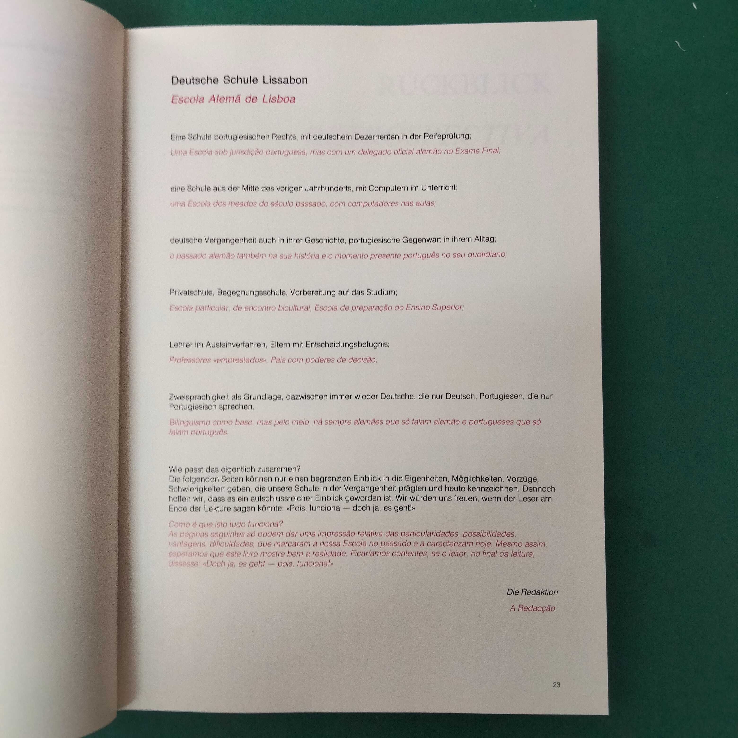 140 Anos Escola Alemã de Lisboa - A Escola em Retrospectiva 1988