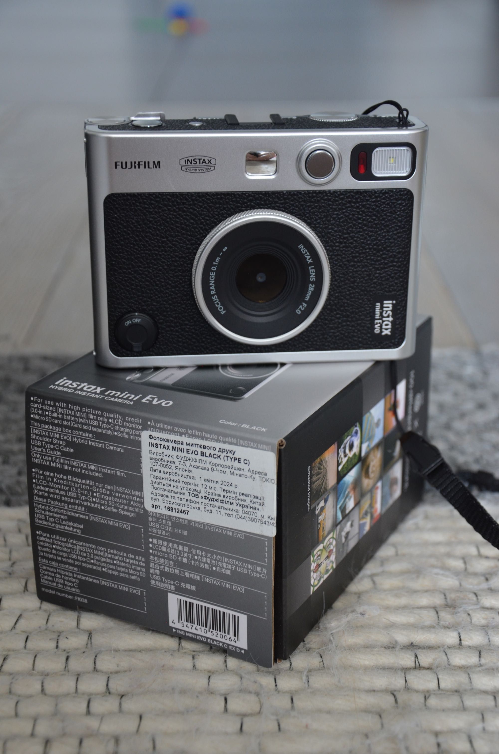 Fujifilm INSTAX Mini EVO Hybrid Black