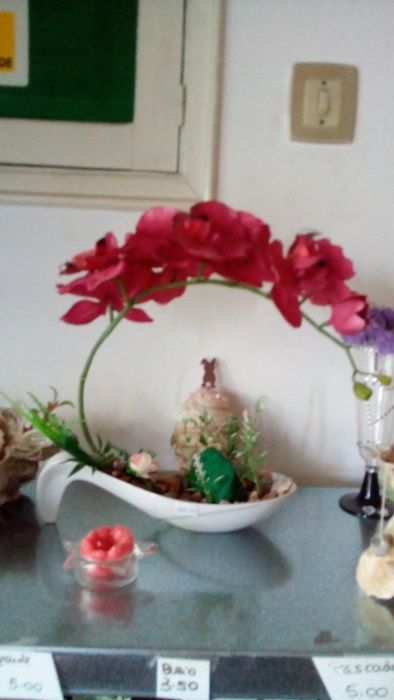 lindo suporte de flores em macrame fio de seda" novo"