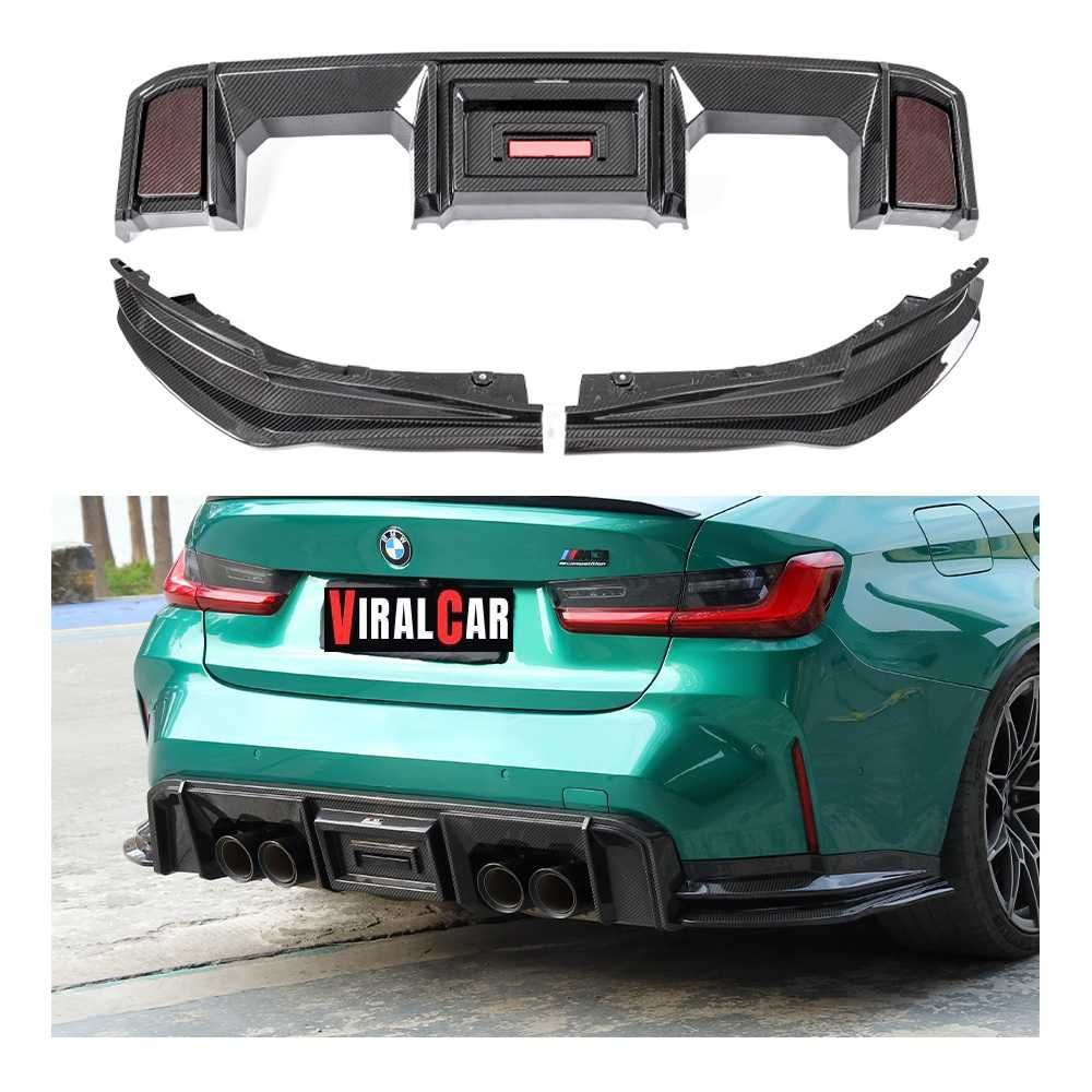 Dokładka Tył Splitterki Dyfuzor Tył BMW M3 M4 G80 G81 G82 G83 CARBON