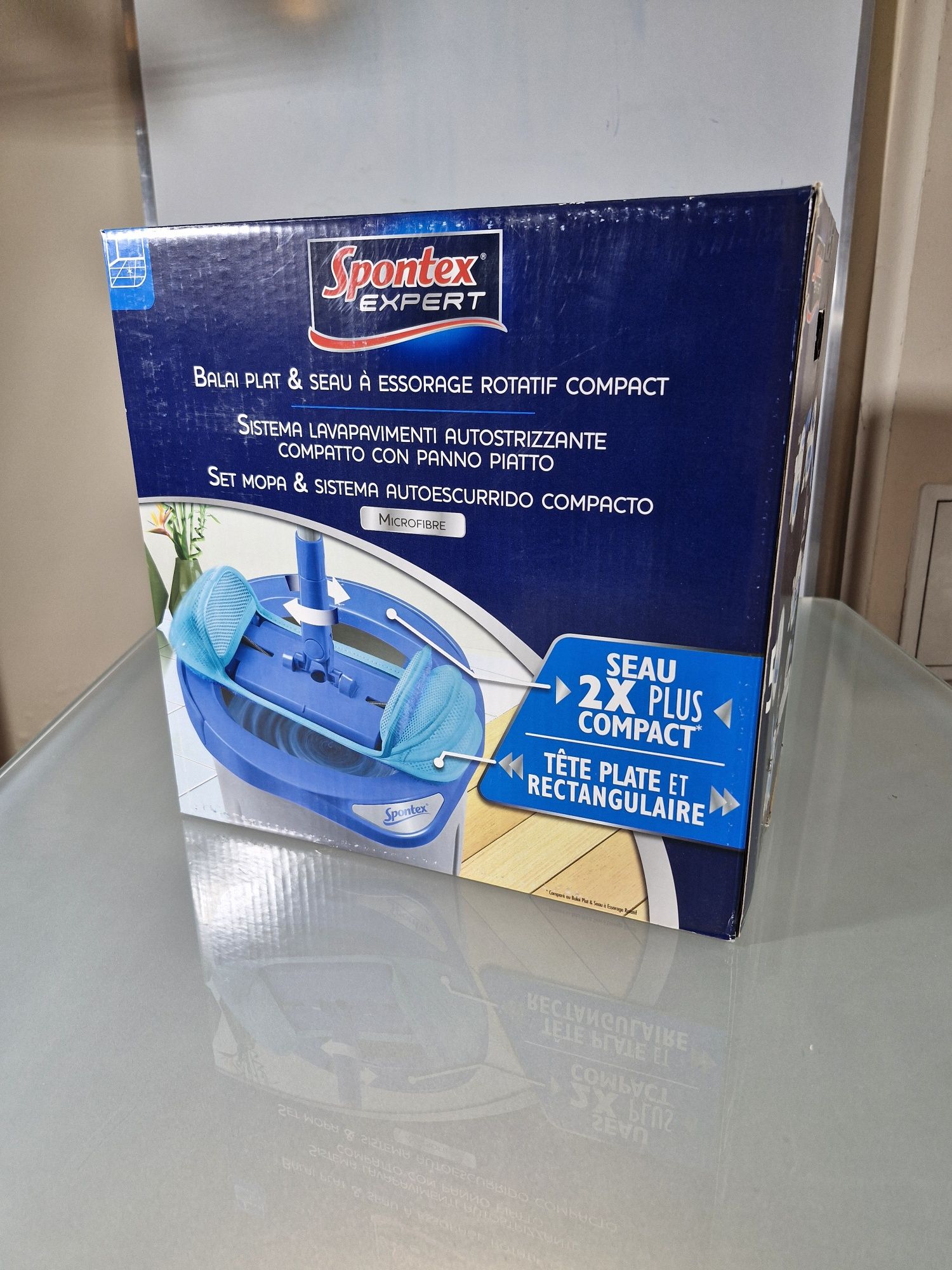 Spontex Express System Plus Compact Expert Wiadro i Mop Obrotowy