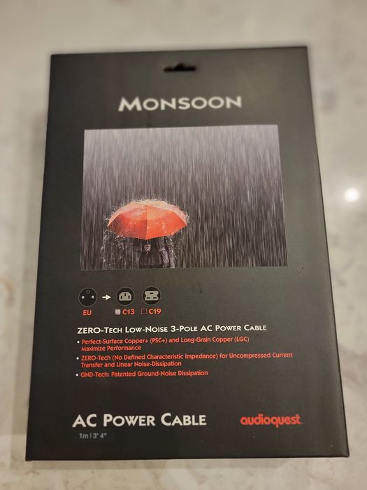 Силовий кабель Audioquest Monsoon  1м