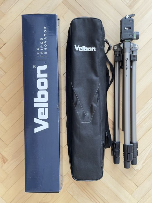 Фото штатив Velbon Sherpa 600R + голова Velbon QHD 62Q.