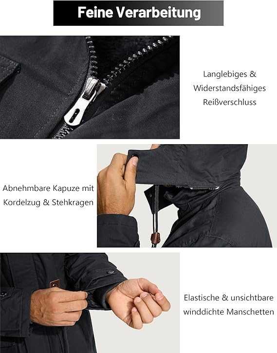 Nowa męska kurtka / parka / przejściówka / R-XL / KEFITEVD !A993!