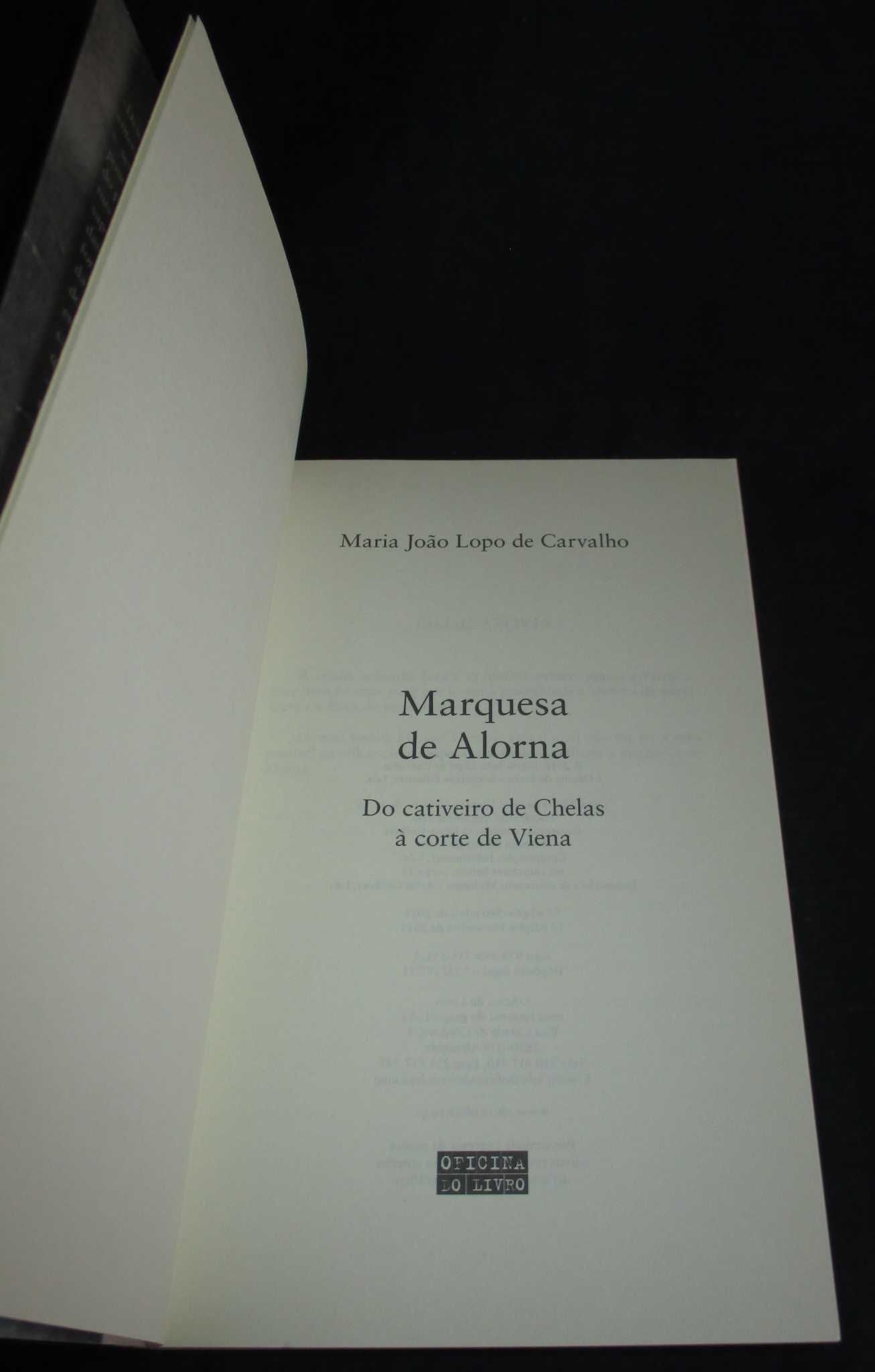 Livro Marquesa de Alorna Maria João Lopo de Carvalho