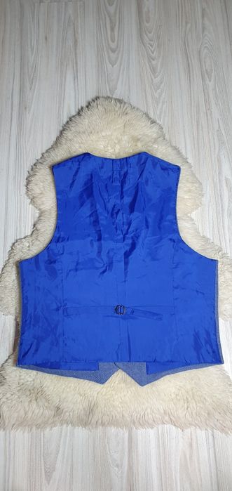 Kamizelka garniturowa L Asos design  Niebieska Nowa