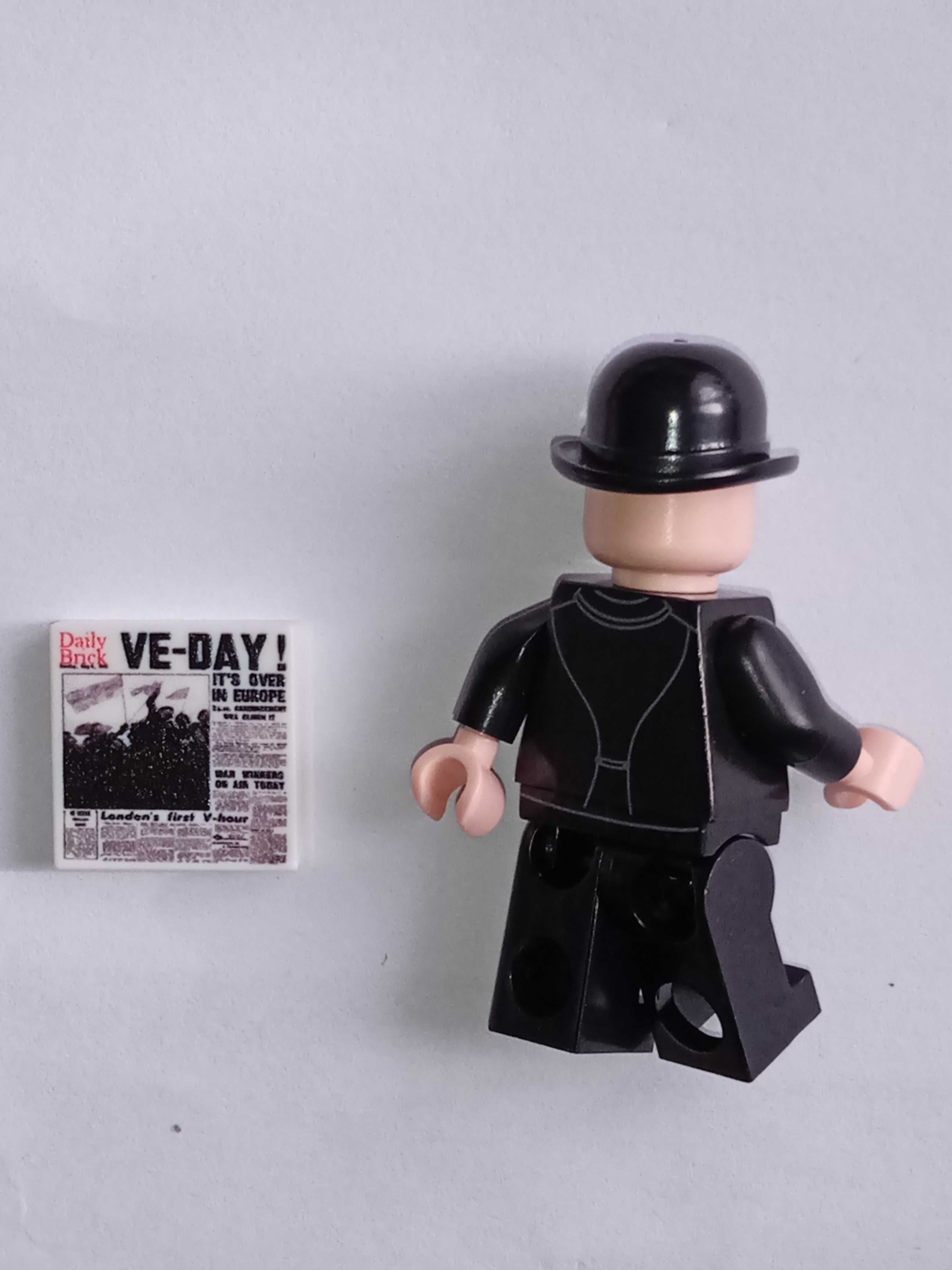 Figurka Winston Churchill 4 krotny nadruk WW2 komp. z Lego, Cobi.