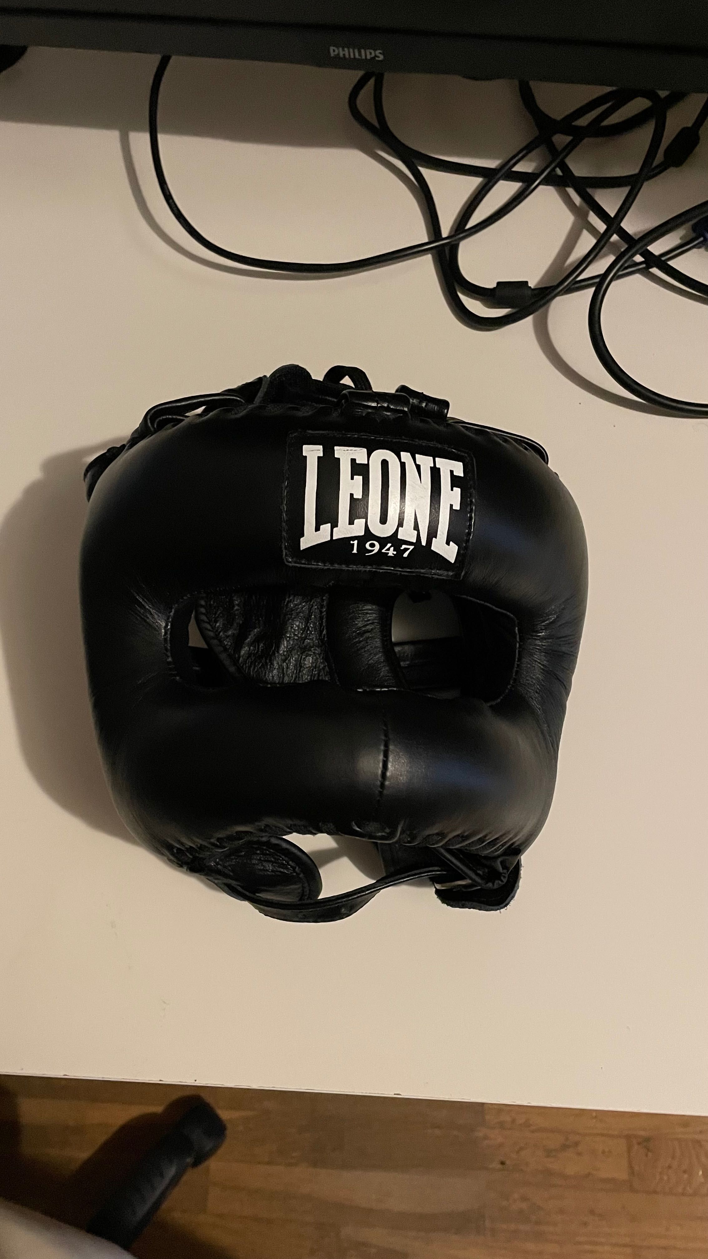 Capacete Leone para Kickboxing e Boxe – Novo, Nunca Usado!