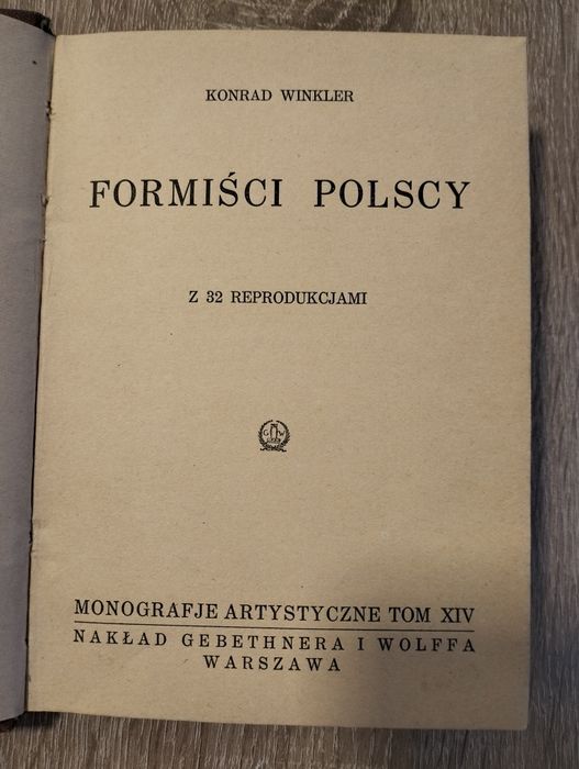 Stara książka Formiści Polscy