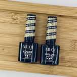2x Lakier NIUQI Brokat Złoto 4, hybrydowy led/uv do paznokci, 5 ml
