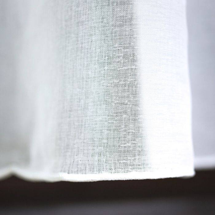 Firanka batyst gotowa na taśmie z ołowianką 400x160 cm biała