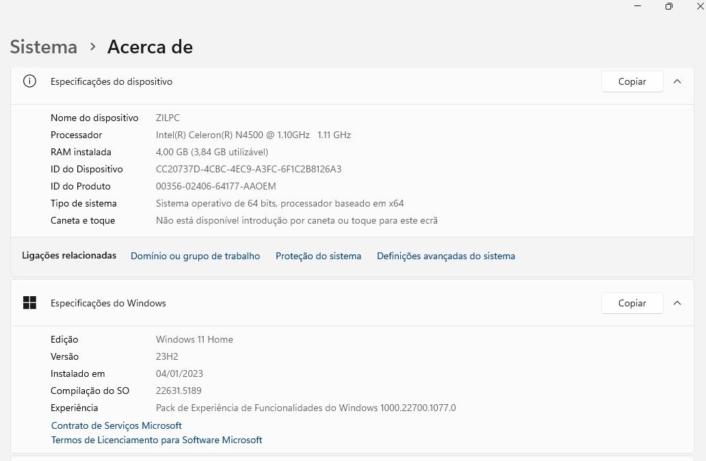 Portátil Acer Aspire 1 A115-32 Intel Celeron N4500 4GB