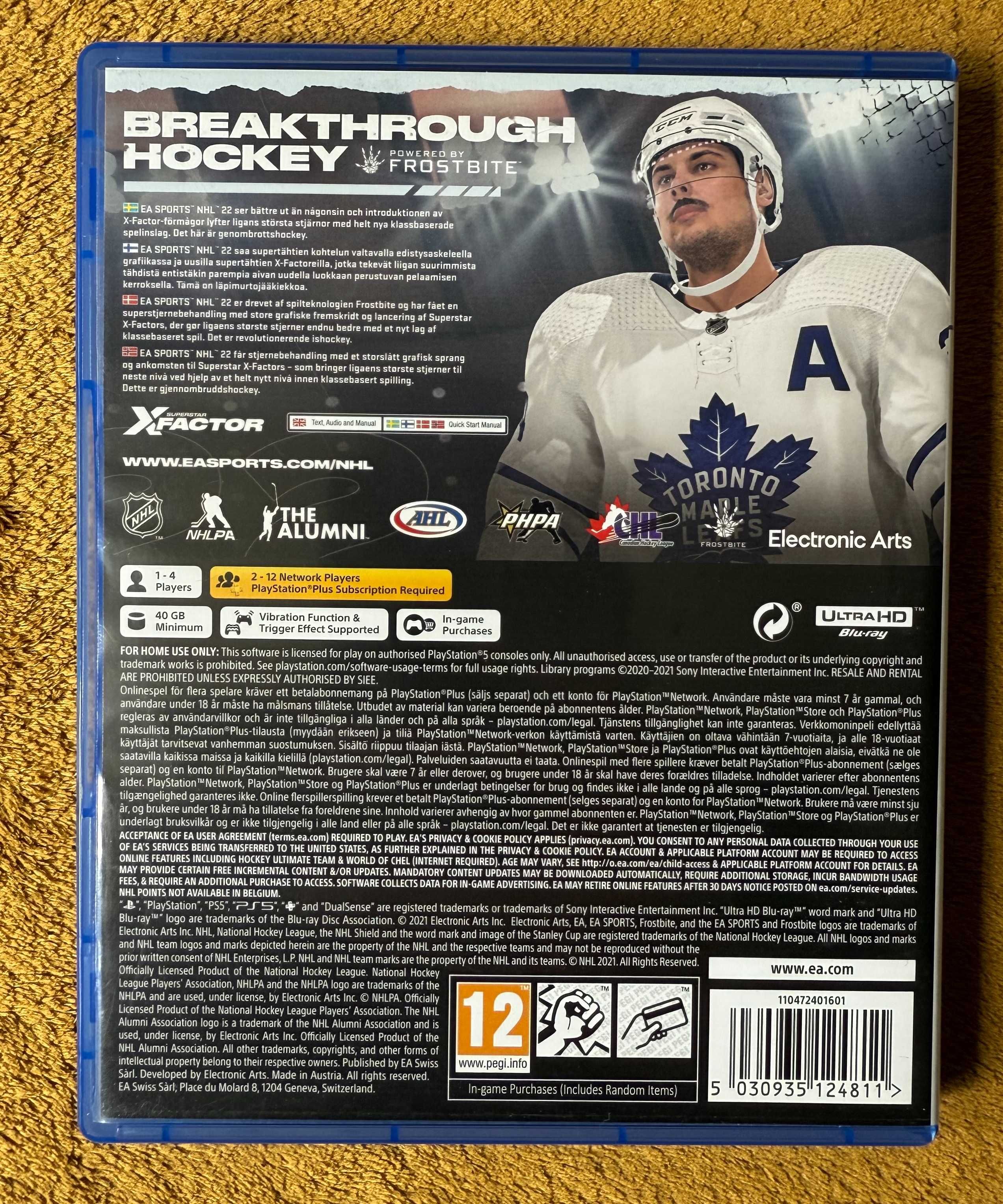 Gra NHL 22 na PS5