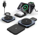 Keepro Ładowarka 3W1 Magsafe Iphone Apple Watch Airpods Czarna
