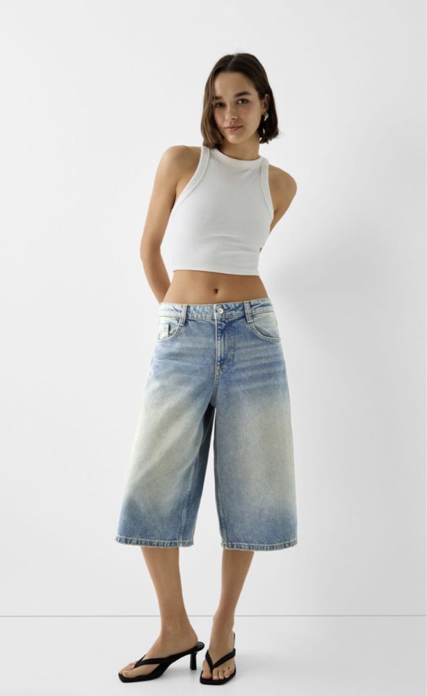 Бершка Bershka супер багі мішкуваті шорти шорты xxs хs s m l xl xxl
