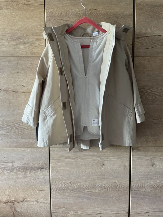 Dziewczęcy trencz z odpinaną kamizelką marki Zara Girls