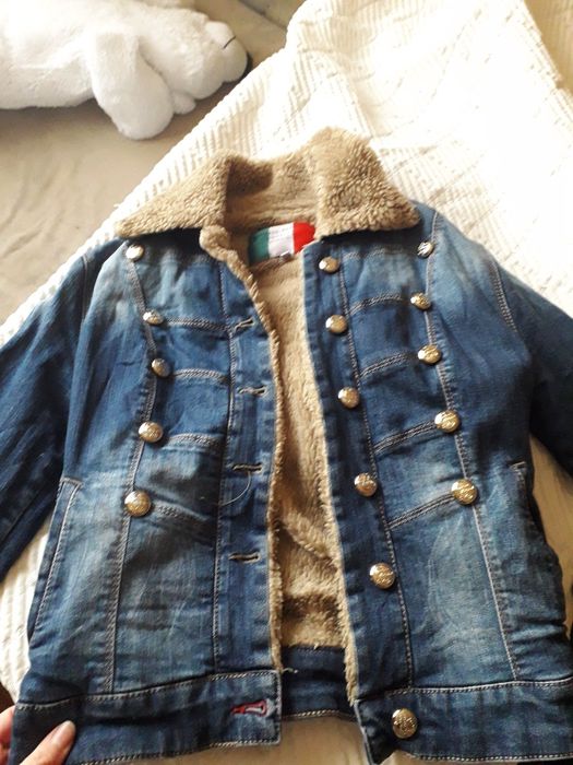 Джинсова куртка утеплена