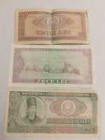 Banknoty z Rumunii szt trzy sprzedam.