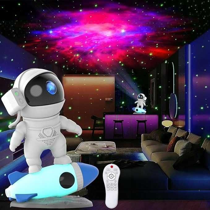 Projektor astronauta, lampa galaxy