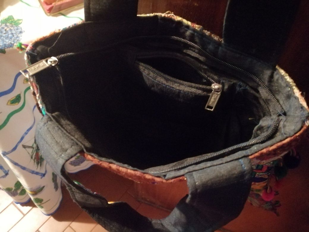 Bolsa de pano artesanal