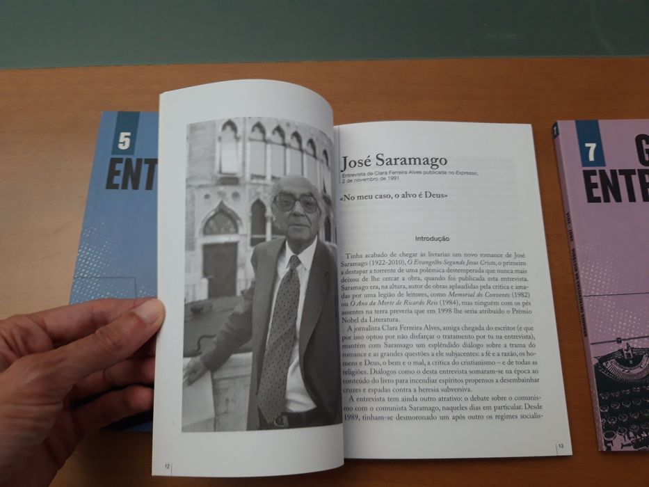 Colecção "Grandes Entrevistas da História" do Expresso (volumes 5/6/7)