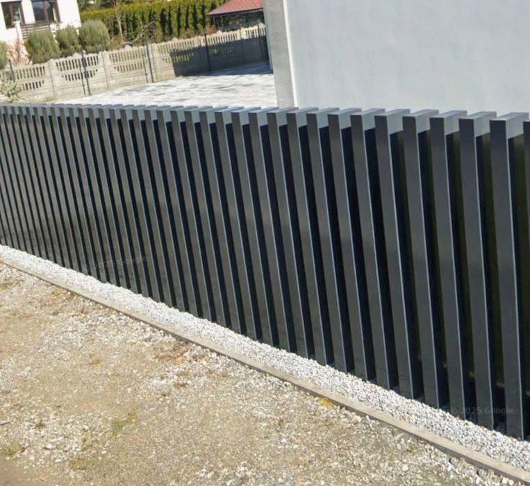 Przęsło ogrodzeniowe aluminiowe 200x100cm profil 20x10cm grzebieniowe