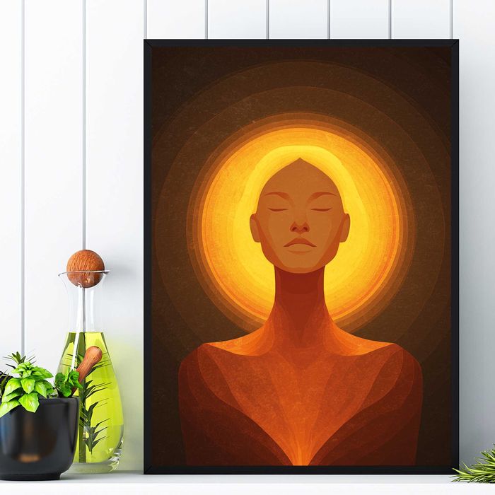 plakat medytacja, plakat relaks, plakat do ramy medytacja i spokój