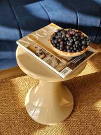 Kawowy stołek stolik tam-tam klepsydra w stylu vintage